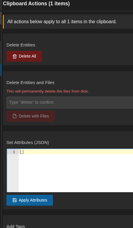 Clipboard actions part 1