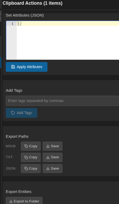 Clipboard actions part 2
