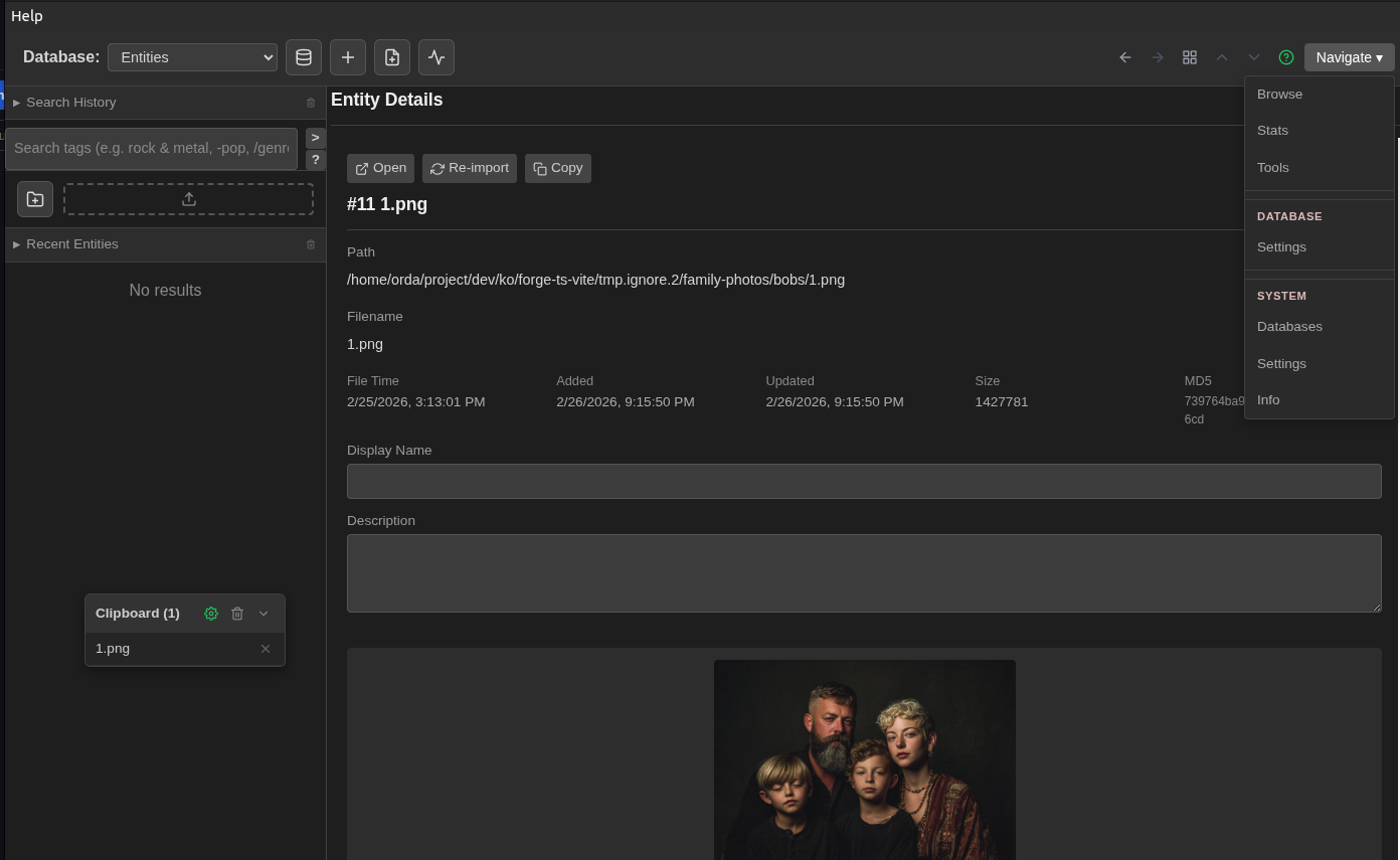 File details page showing preview and metadata fields